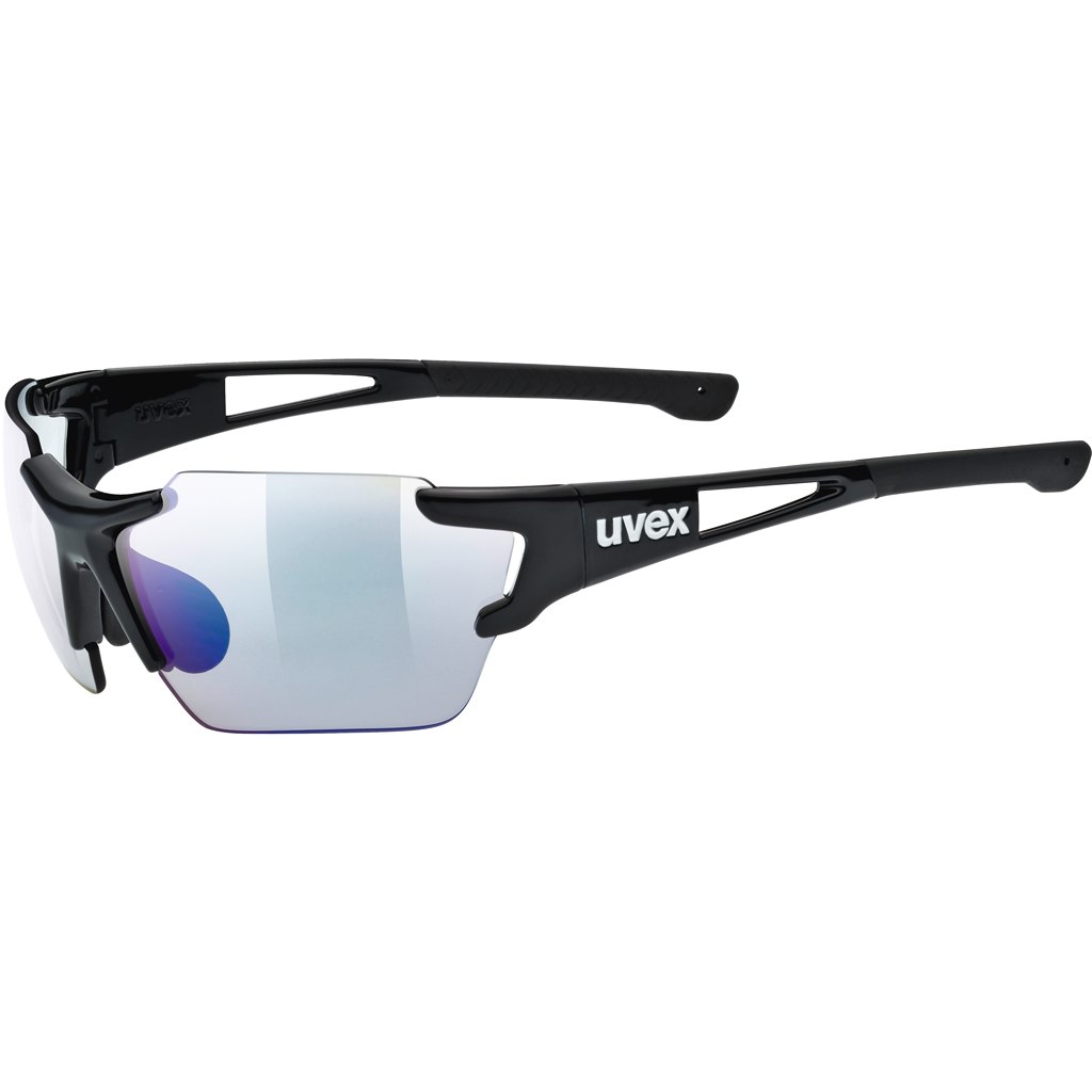 Uvex Sportstyle V Brille Black Red White Variomatic Smoke Bike