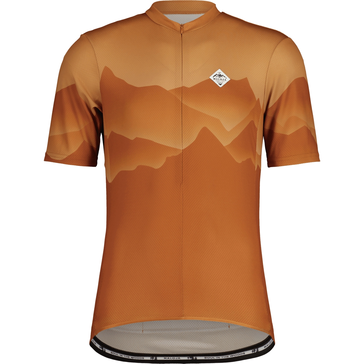 Maloja ChandolinM 1 2 Cycle Fietsshirt Met Korte Mouwen Heren Amber 7024