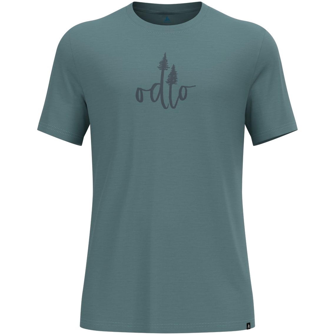 Odlo Ascent Merino Tree Logo T Shirt Heren Arctic Bike