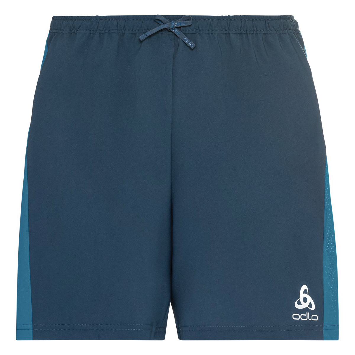 Odlo Essential 6 Inch Running Shorts Men Blue Wing Teal Saxony Blue