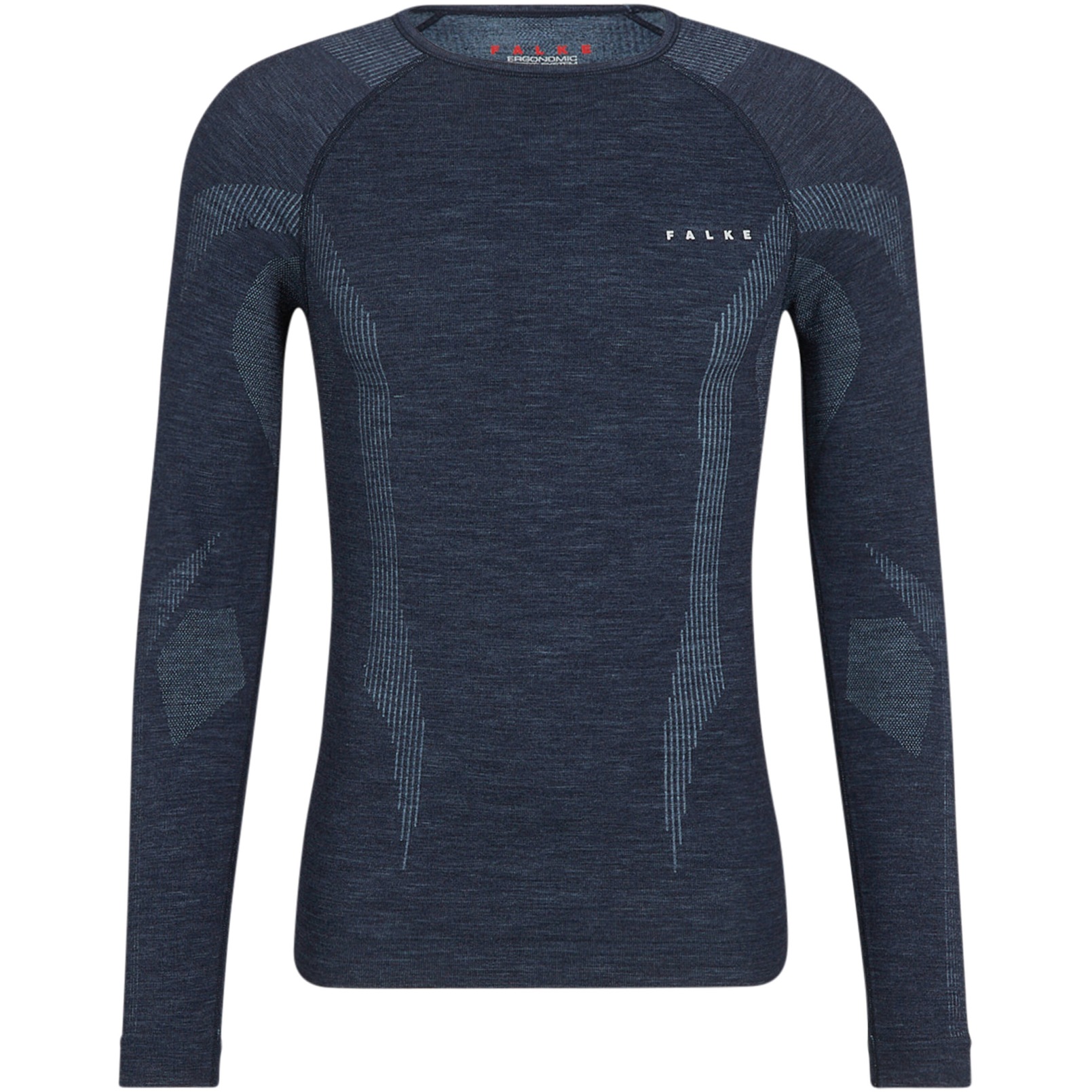 Falke T Shirt Manches Longues Wool Tech Space Blue Bike