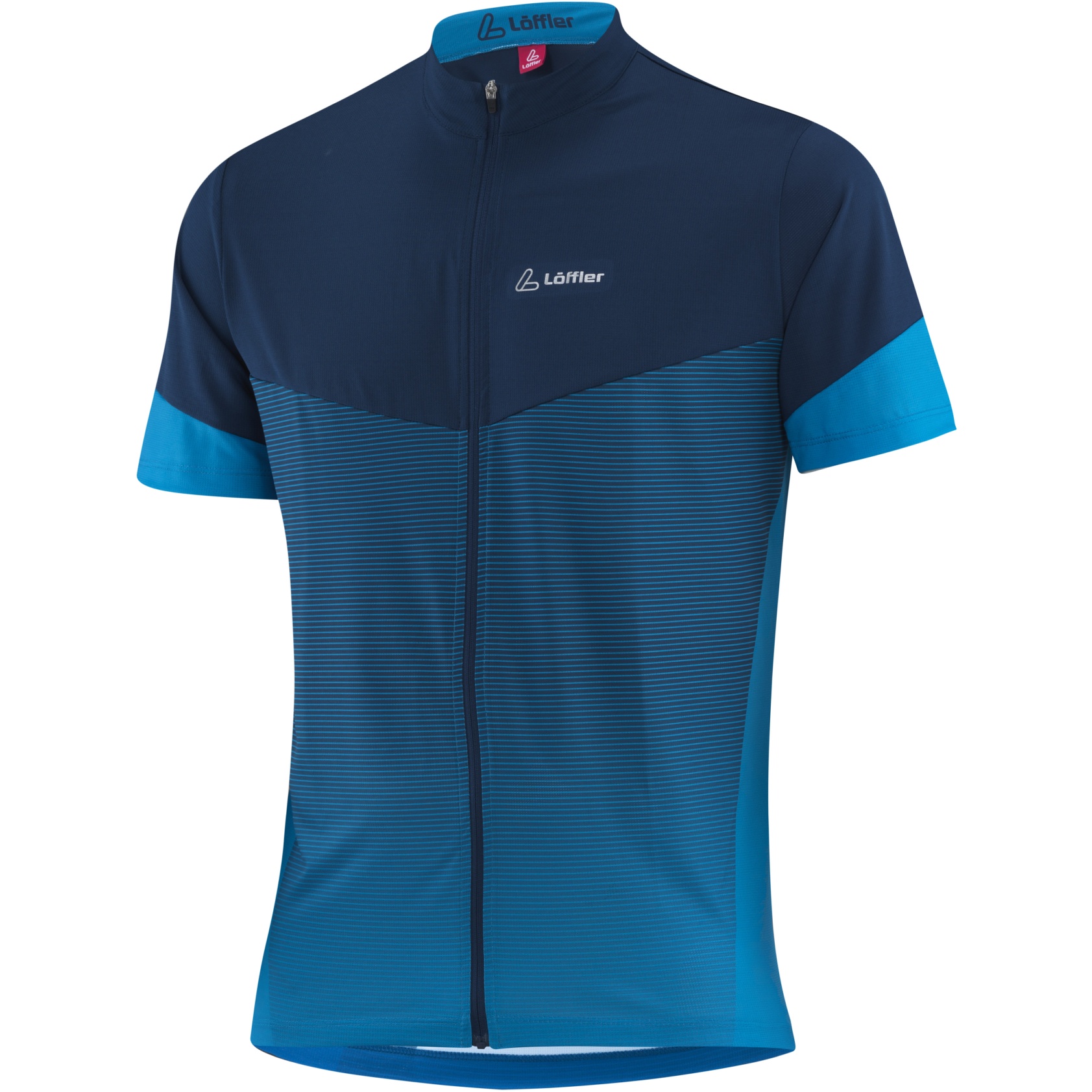 L Ffler Full Zip Stream Bike Shirt Indigo Bike