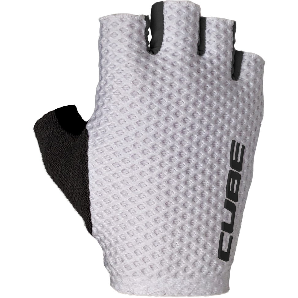 Cube Race Handschoenen Met Korte Vingers Wit Bike