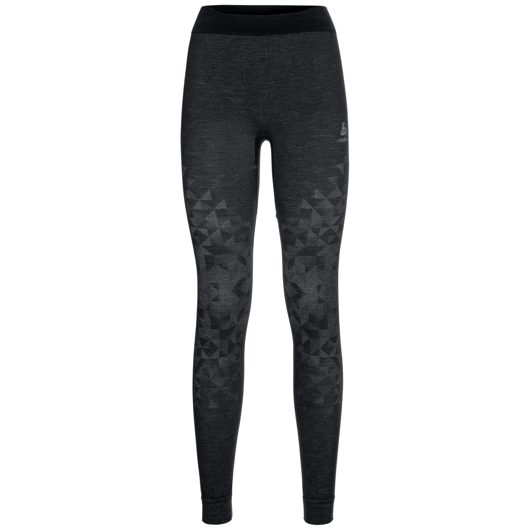 Odlo Kinship Performance Wool Warm Unterhose Damen Black Melange Bike