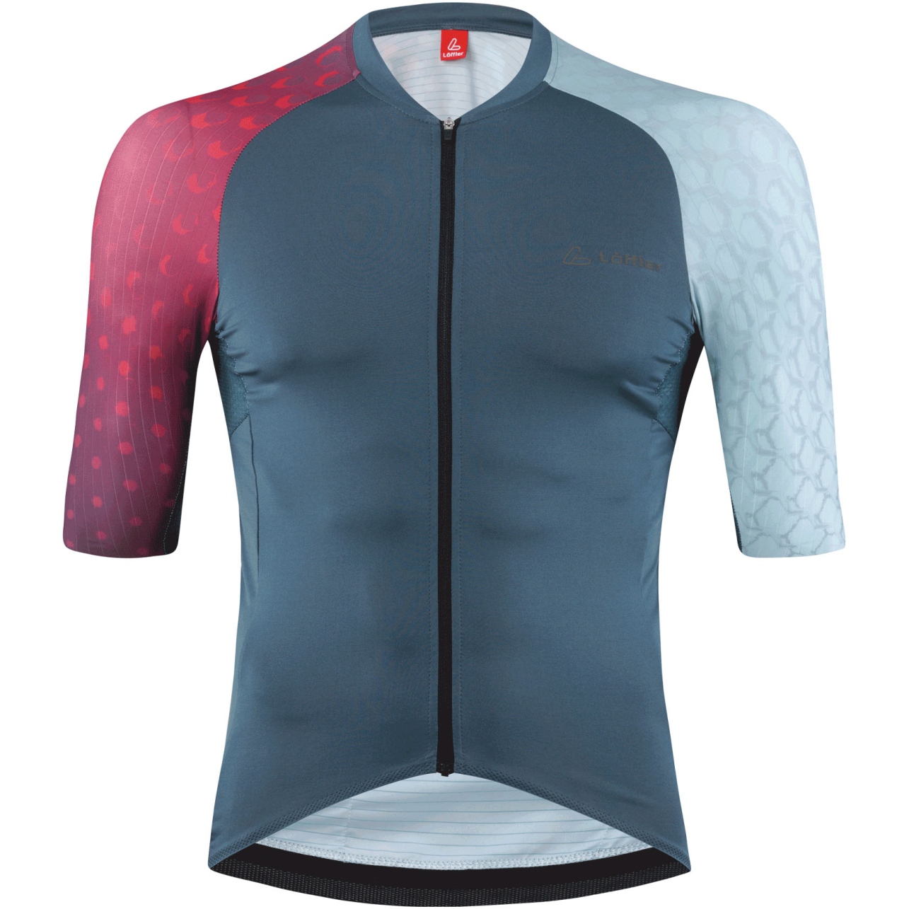 L Ffler Maillot Cyclisme Full Zip Homme Statement Glam Dark Petrol