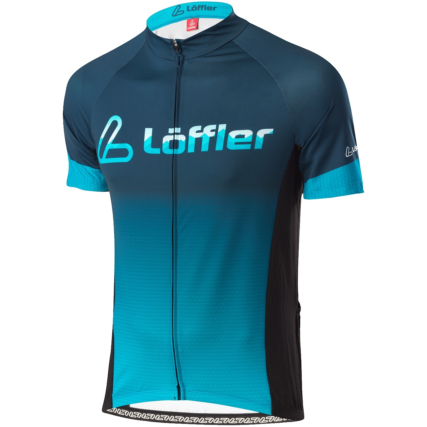 L Ffler Messenger Mid Full Zip Fietsshirt Heren Deep Water Bike