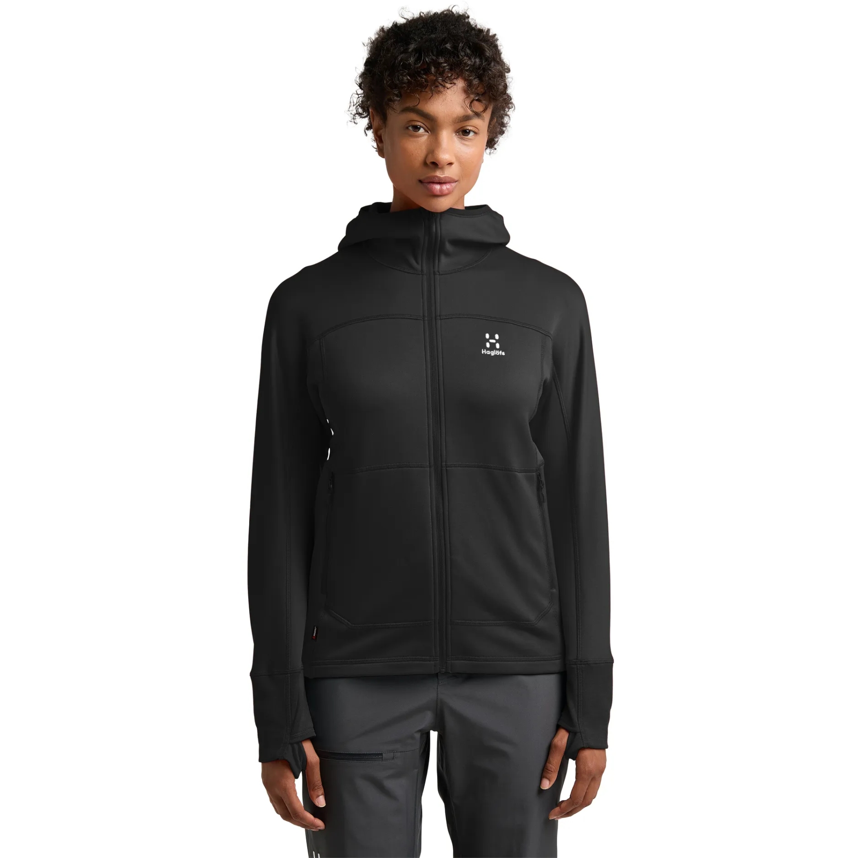 Hagl Fs Betula Hood Jacket Women True Black C Bike