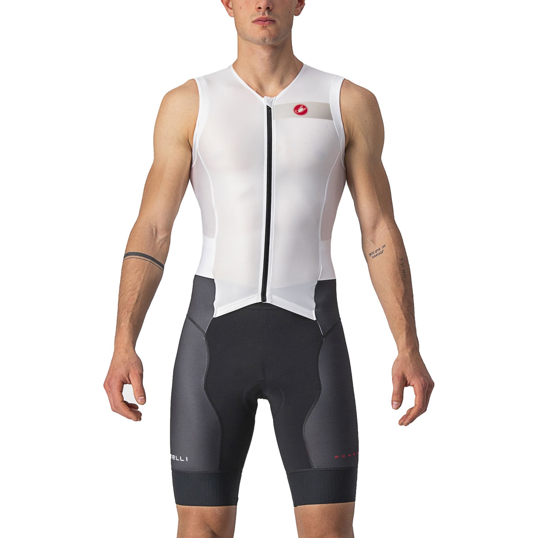 Castelli Mono Ciclismo Sin Mangas Hombre Free Sanremo Blanco