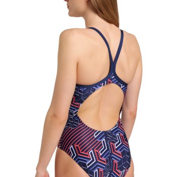 Arena Performance Kikko Pro Lightdrop Back Swimsuit Women Navy Team