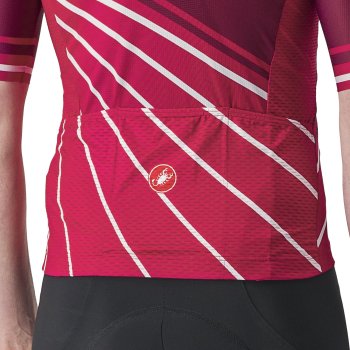 Castelli Speed Strada Jersey Men Bordeaux Persian Red 421 BIKE24