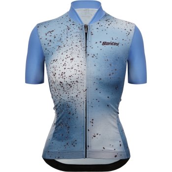 Santini Maglia A Maniche Corte Donna Fango M L Cfango Azzurro