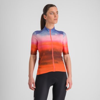 Sportful Flow Supergiara Jersey Women 117 Pompelmo Sky Blue BIKE24