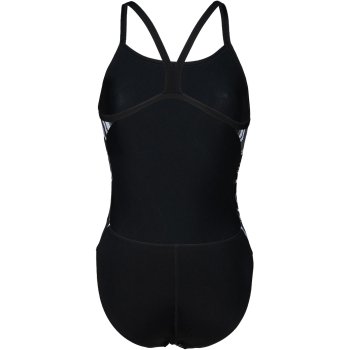 Arena Marbled Challenge Back Swimsuit Women Black Black Multi BIKE24