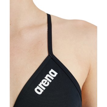 arena Performance Solid Team Bikini Oberteil Damen Schwarz Weiß BIKE24