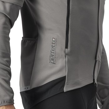 Castelli Perfetto Ros Convertible Jas Heren Nickel Grey Travertine