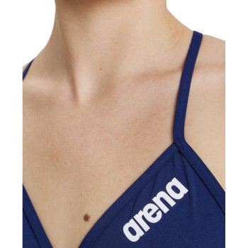 Arena Performance Solid Team Bikini Oberteil Damen Navy White Bike