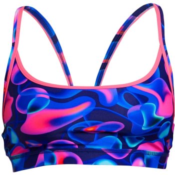 Funkita Sports Bikini Top Women Liquid Lights Bike