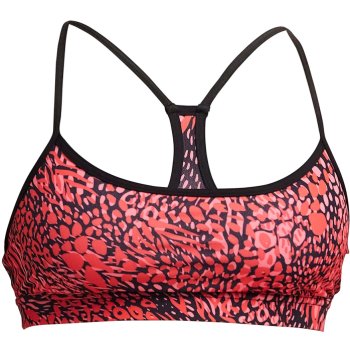 Funkita Swim Crop Bikini Top Damen Spot Lots Bike