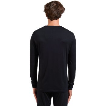 Odlo Natural Merino Crew Neck Langarm Unterhemd Herren Schwarz