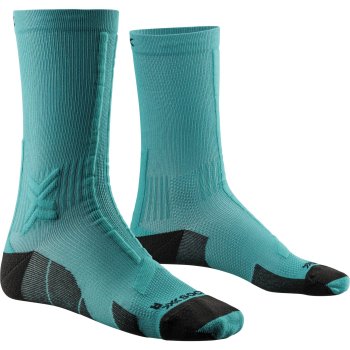 X Socks Trail Run Discover Crew Socken Lake Green Sunset Blue Bike