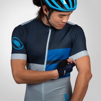 Endura Fs Print Kurzarmtrikot Herren Ink Blue Bike