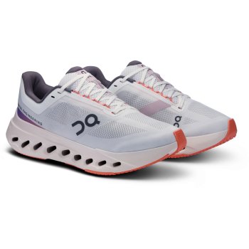 On Cloudsurfer Next Laufschuhe Damen White Flame Bike