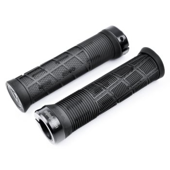 Cube Acid Disrupt Slim Lock On Handlebar Grips Translucent Black Bike