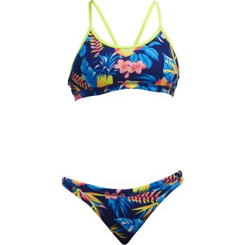 Funkita Racerback Eco Bikini Meisjes In Bloom Bike