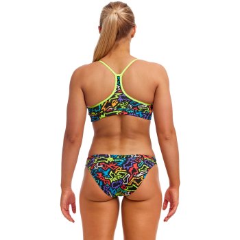 Funkita Swim Crop Eco Bikini Top Dames Funk Me Bike