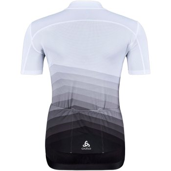 Odlo Zeroweight Chill Tec Aero Print Jersey Women White Black BIKE24