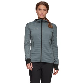 Mammut Taiss Light Midlayer Jacke Mit Kapuze Damen Strata Schwarz