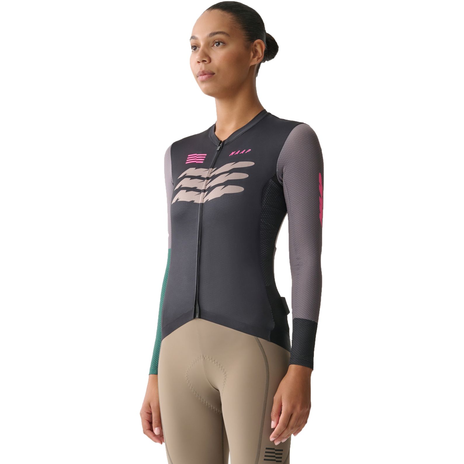 Photo produit de MAAP Maillot Manches Longues Femme - Eclipse Pro Air 2.0 - noir/morel