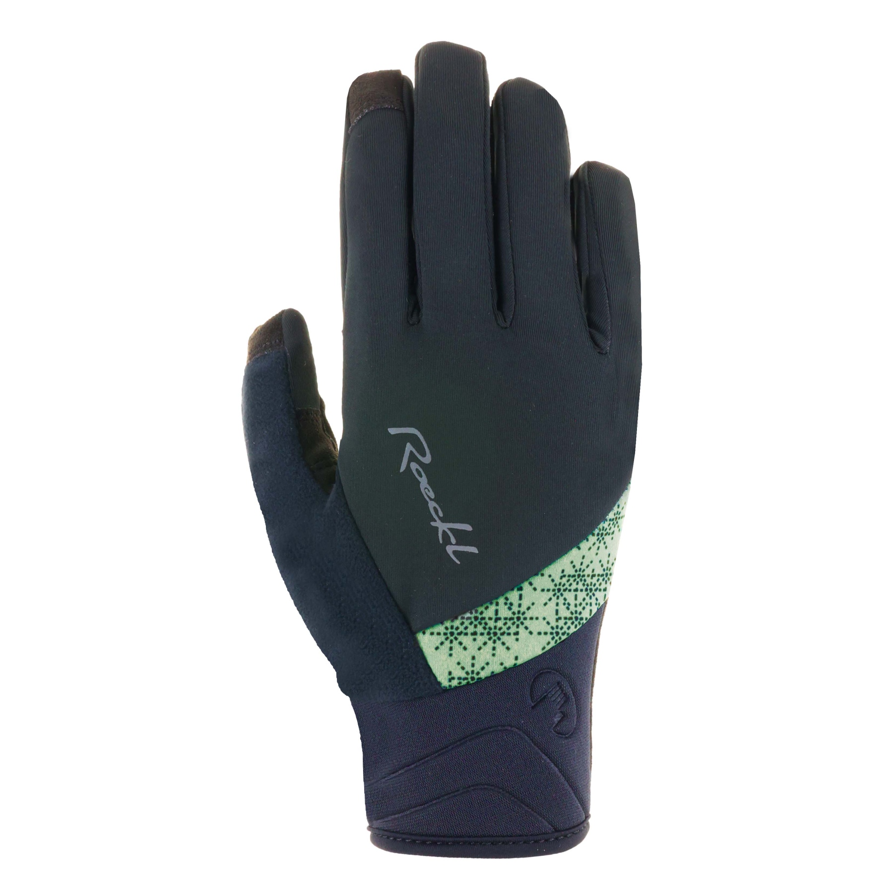 Produktbild von Roeckl Sports Waldau Damen Fahrradhandschuhe - black/granite green 9032