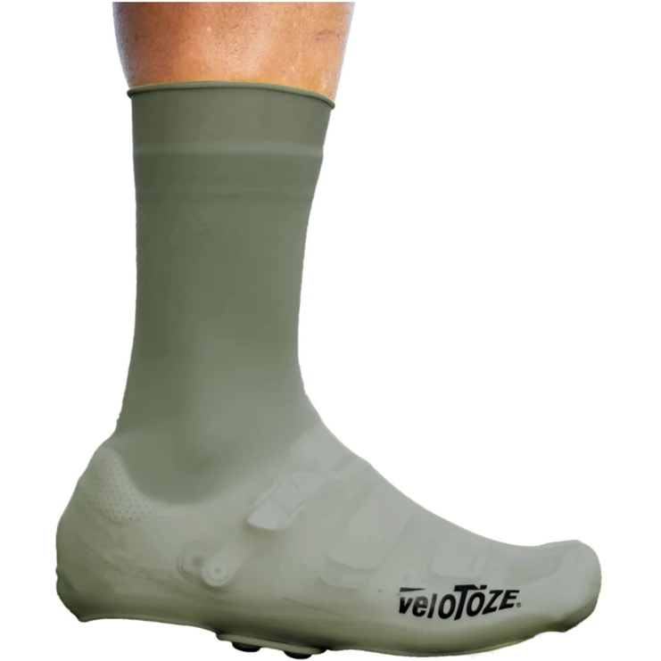 Produktbild von veloToze Silicone Snap Hohe Überschuhe mit Druckknöpfen - Dusty Green