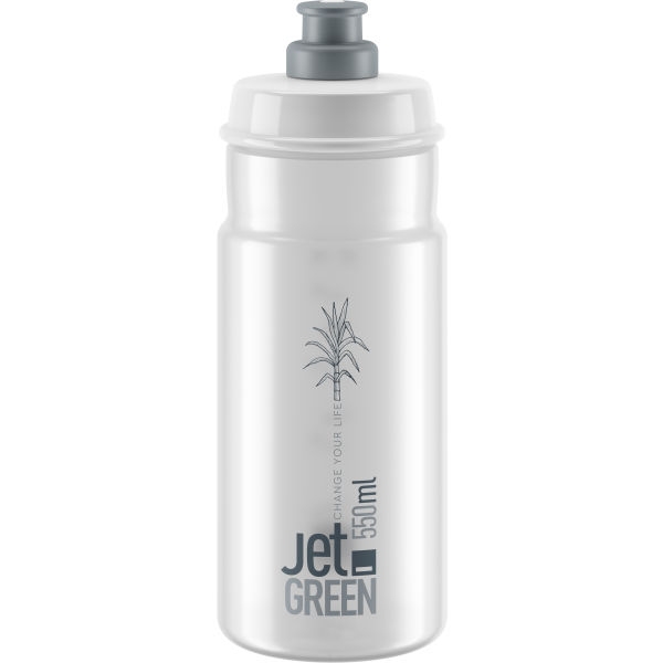 Productfoto van Elite Jet Green Fietsfles - 550ml - transparant