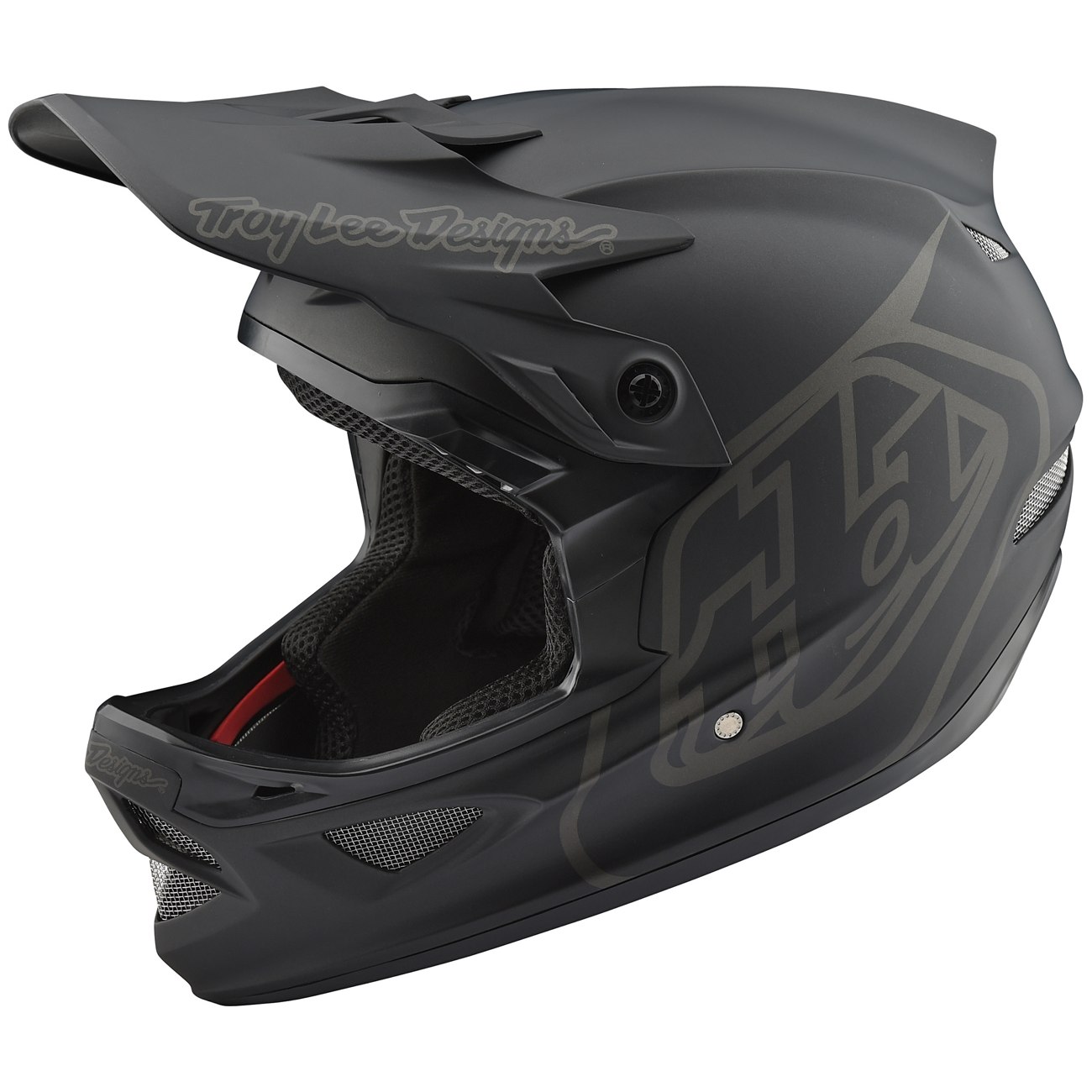 Picture of Troy Lee Designs D3 Fiberlite Helmet - Mono Black