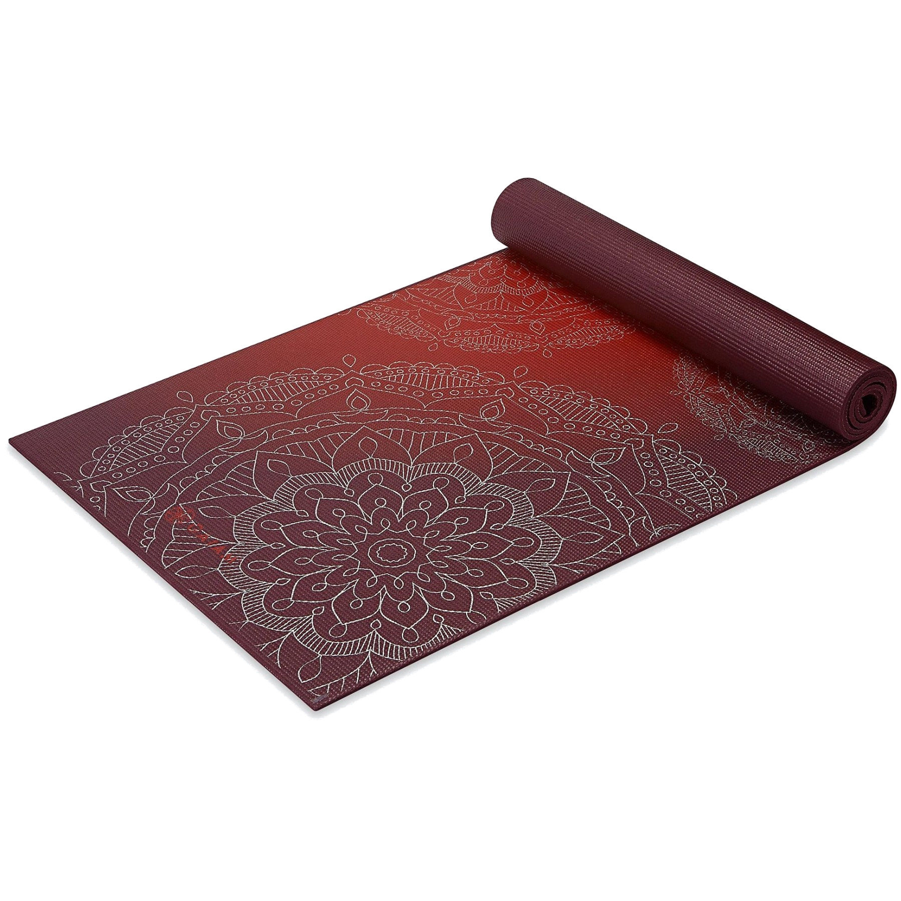 Productfoto van Gaiam Premium Yoga Mat (6mm) - Metallic Sunset