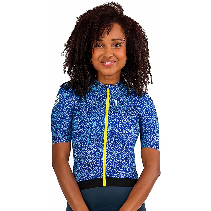 Picture of Black Sheep Cycling WMN Integrated Short Sleeve Jersey Women - Atlantis Birds of Feather