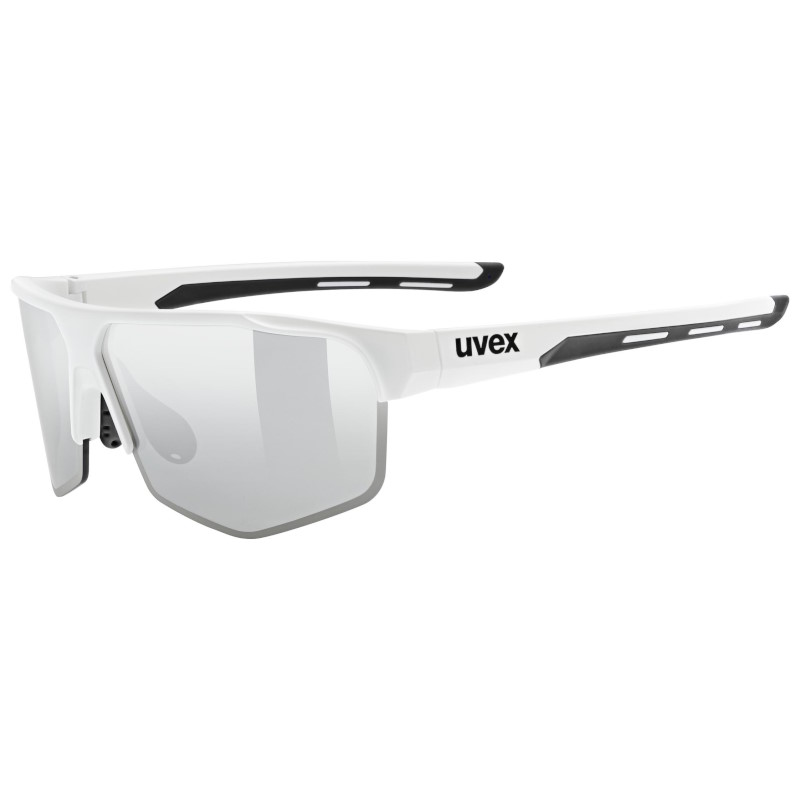 Produktbild von Uvex axos set Brille - white matt/mirror silver + clear