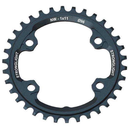 Image of Stronglight HT3 MTB Narrow-Wide Chainring - 4-Arm - 96mm - for Shimano XTR FC 9000 / 9020 - black