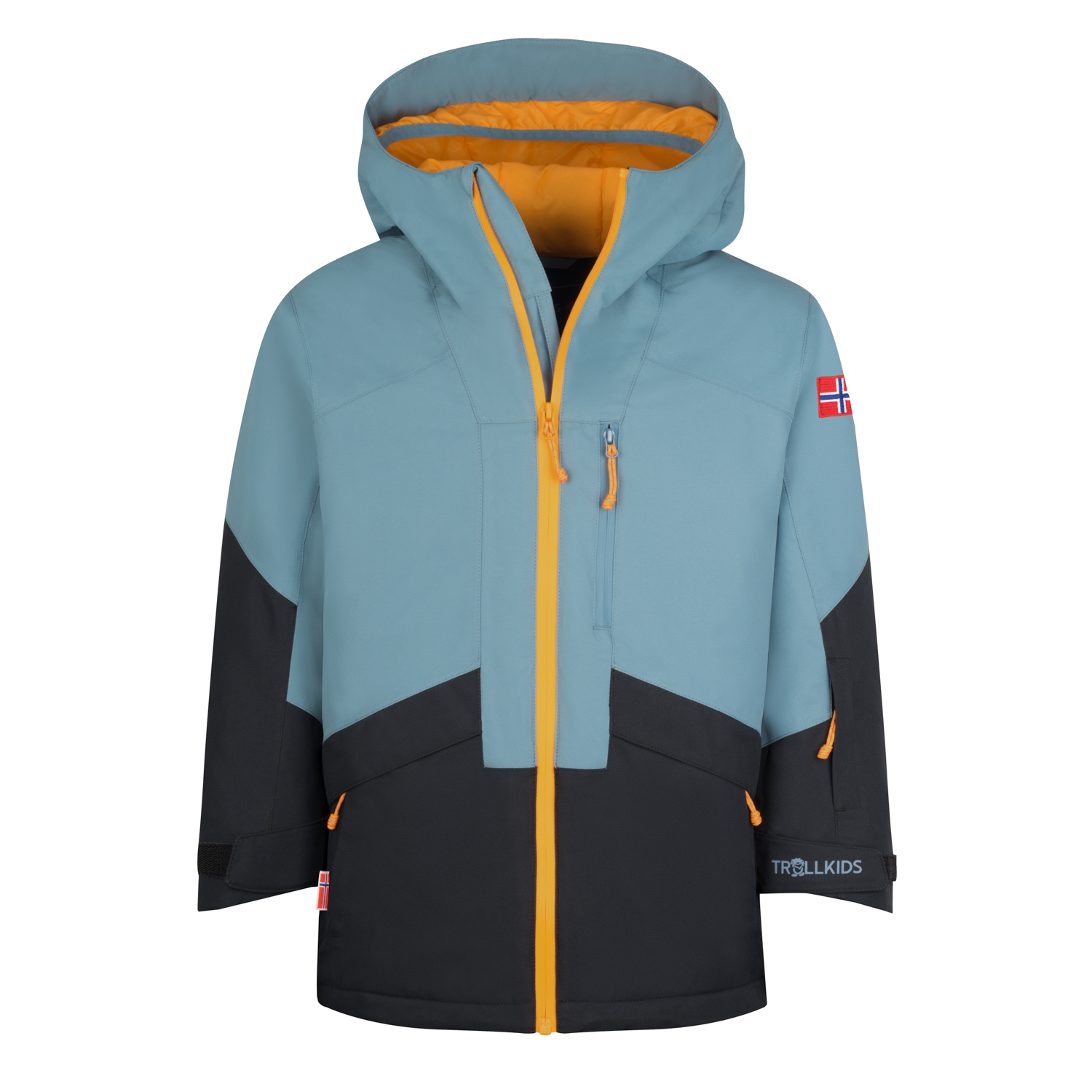 Bild von Trollkids Kongsberg Jacke Kinder - steel blue/schwarz/mango