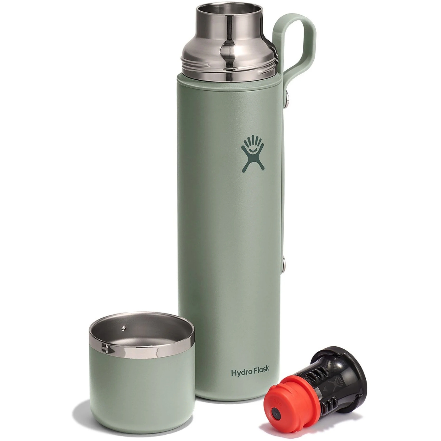 Hydro Flask 36oz Hot Flask And Cup Insulated Bottle - 1.06L - Agave | BIKE24