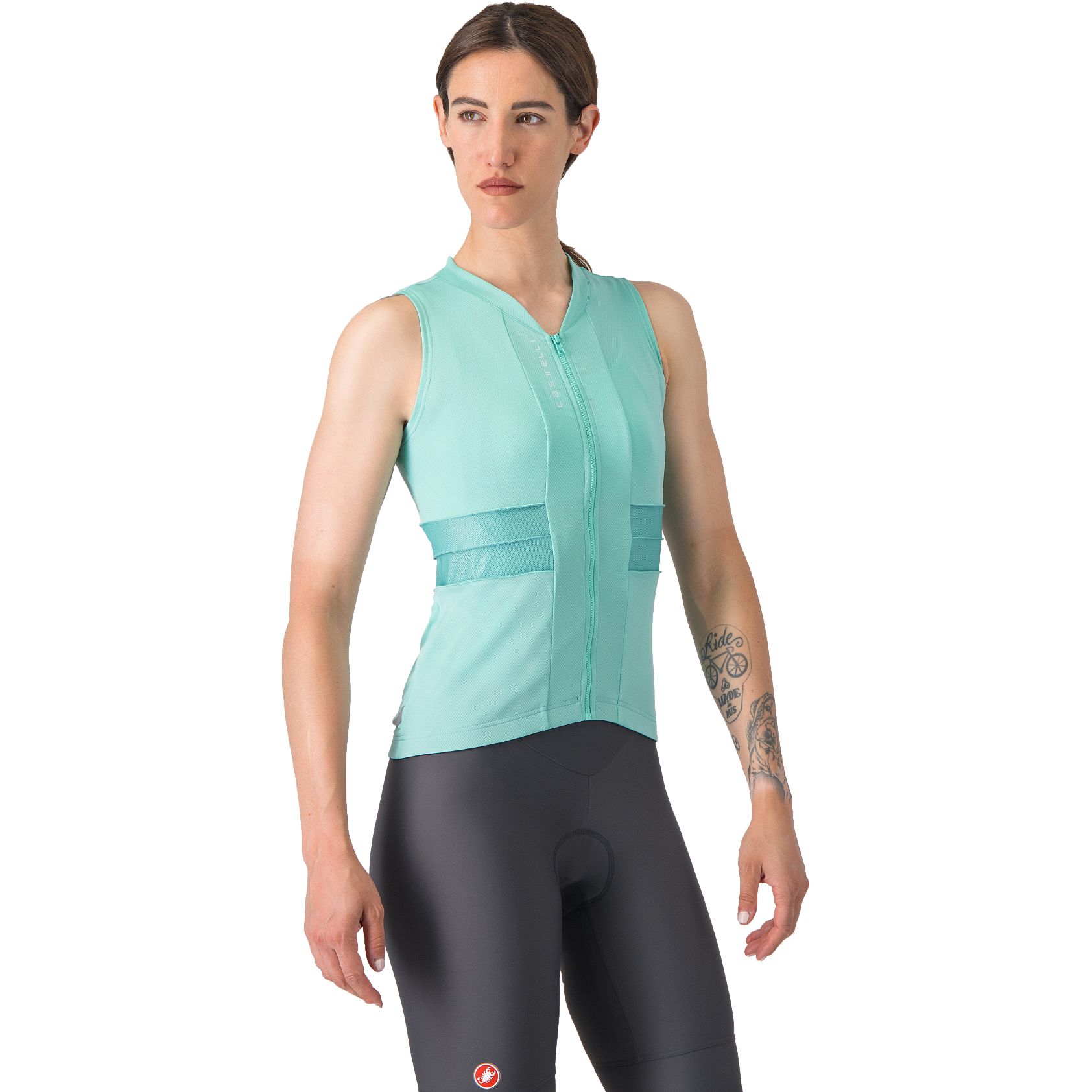 Picture of Castelli Anima 4 Sleeveless Jersey Women - pool blue 457