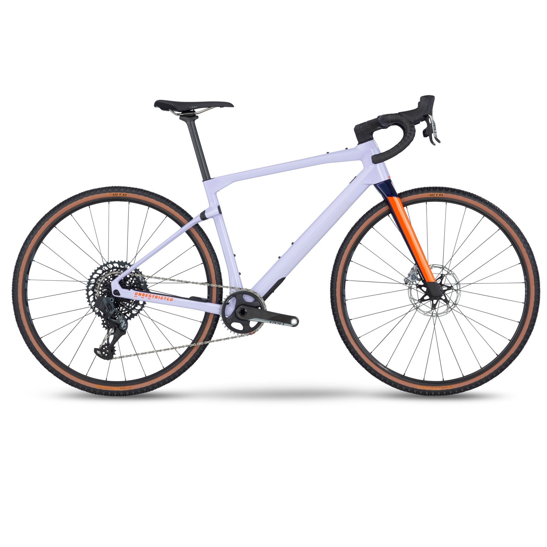 Picture of BMC URS 01 ONE - Carbon Gravel Bike - 2023 - lavender haze / orange