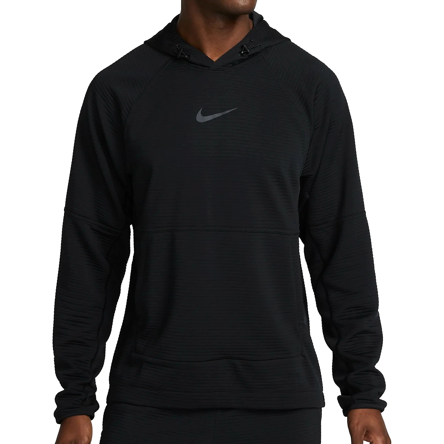 Photo produit de Nike Sweat à Capuche Homme - Pro Dri-FIT Fleece Fitness - black/iron grey DV9821-010
