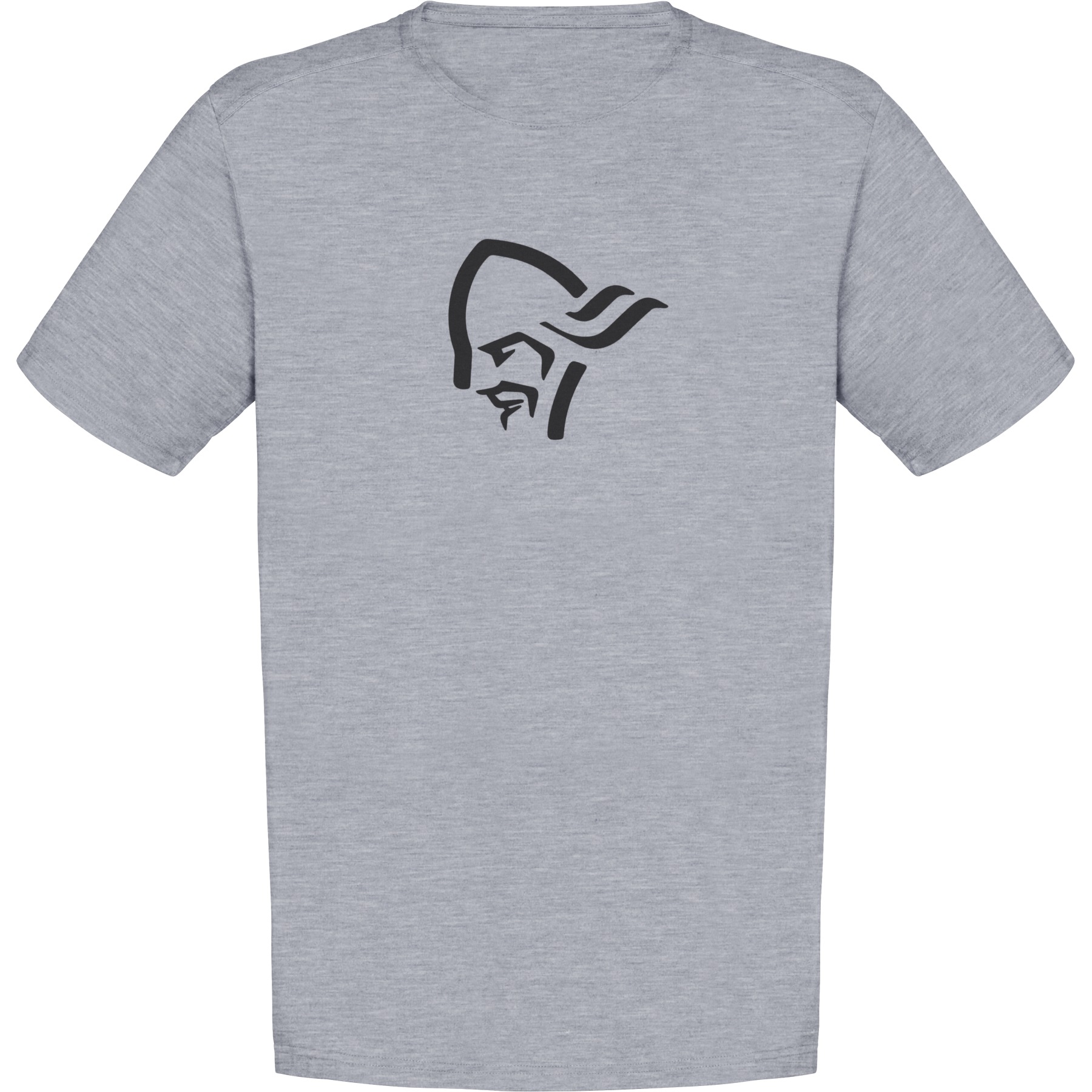 Norrona /29 cotton viking T-Shirt Men - Grey Melange/Caviar