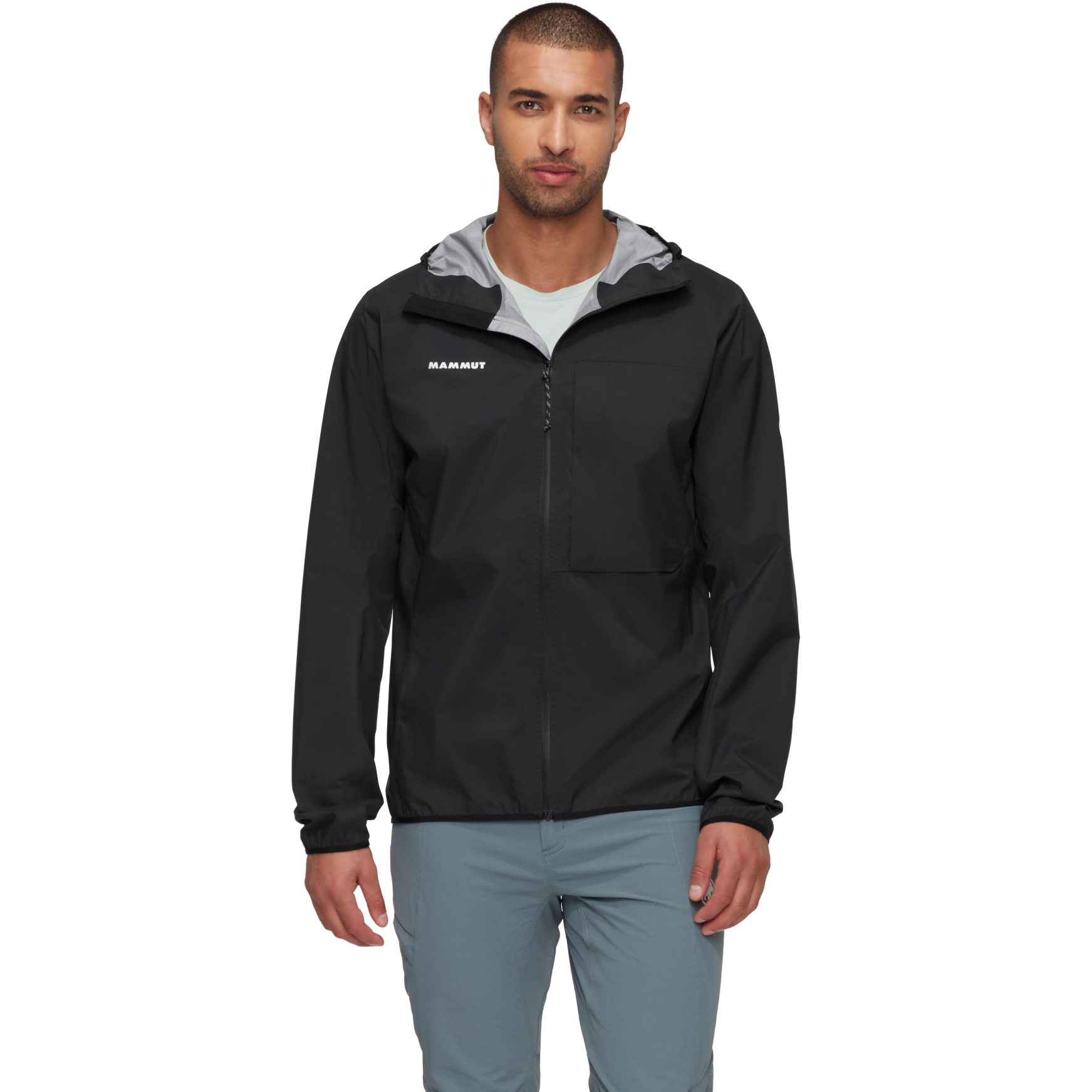 Image of Mammut Ducan Light Hardshell Hooded Jacket Men - black