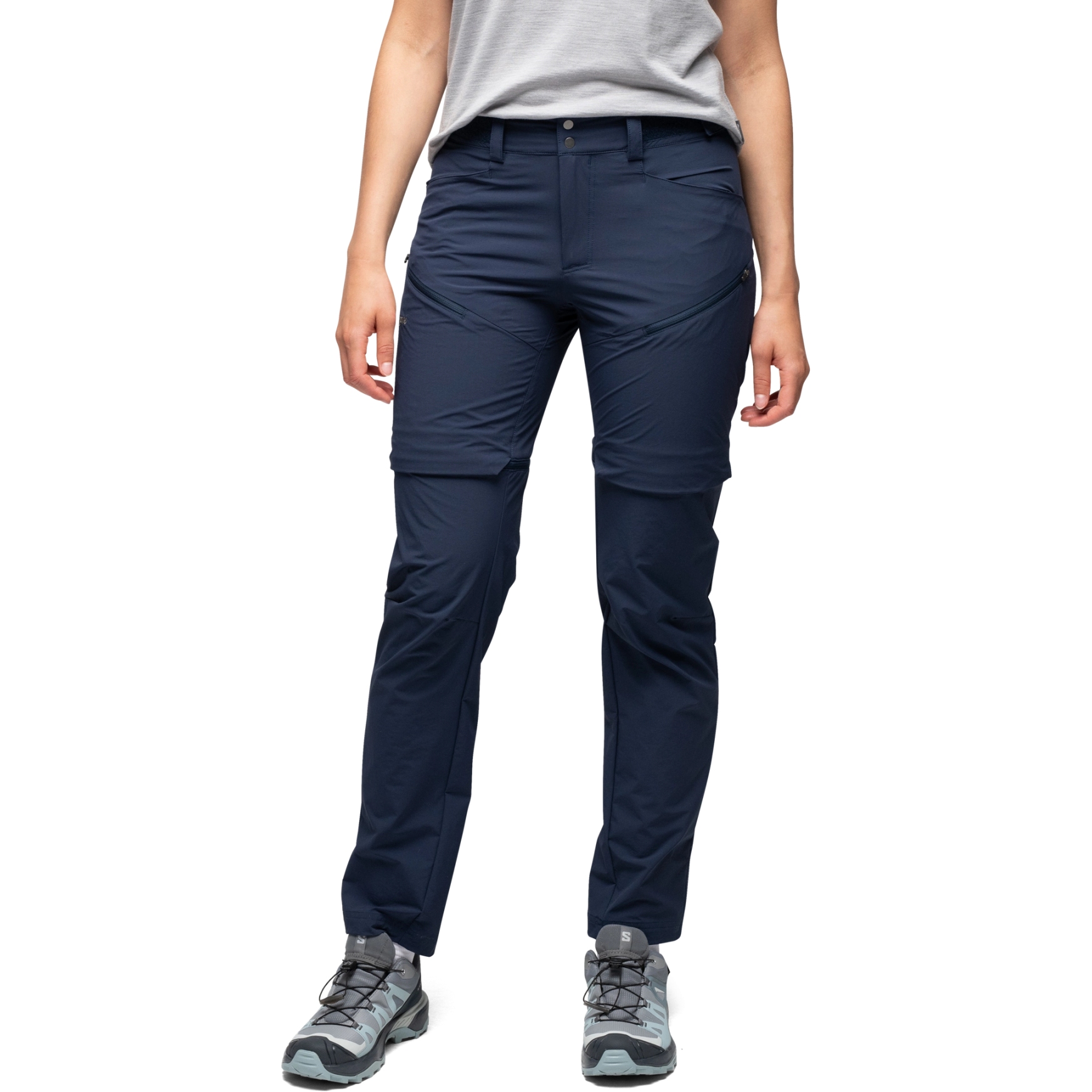 Bild von Bergans Convertible Zip-Off Softshell Hose Damen - navy blue