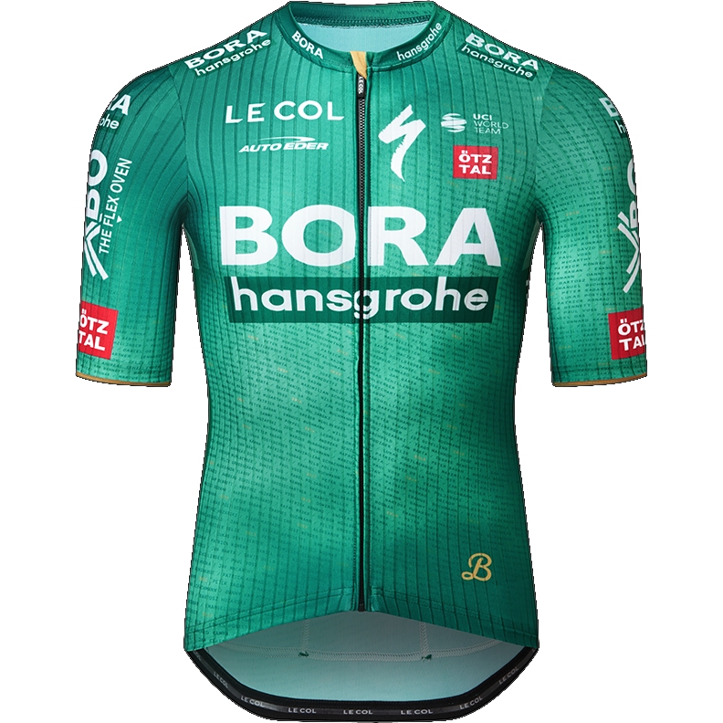 Picture of Le Col BORA-hansgrohe Switch Out TdF Race Jersey - Black/Green
