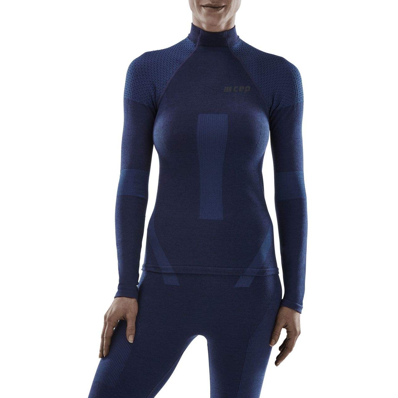 Productfoto van CEP Ski Touring Base Shirt met Lange Mouwen Dames - blauw